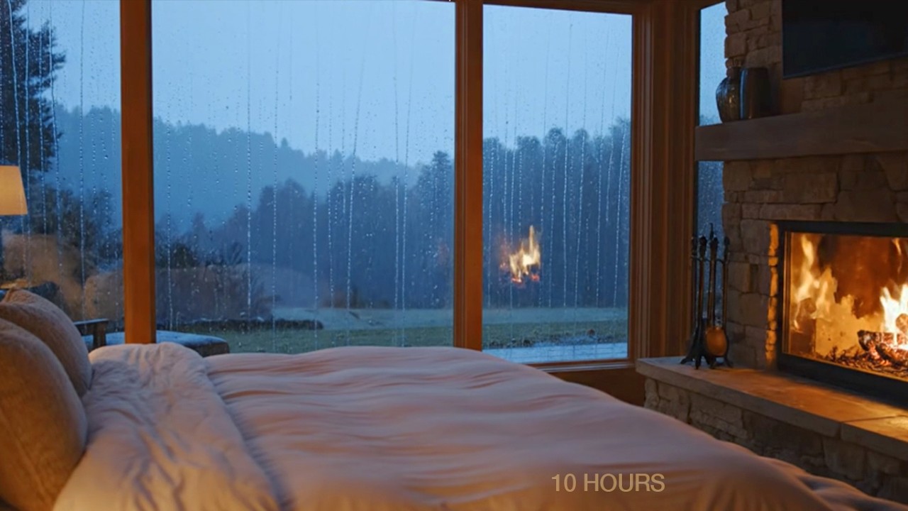 Rain Sounds for Sleep 🌧️ Deep Night Rain Ambience | 10 Hours