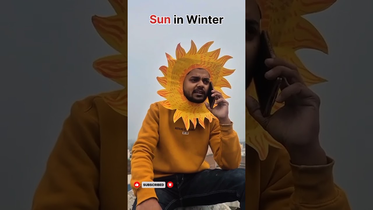 sun in winter 😂😂 