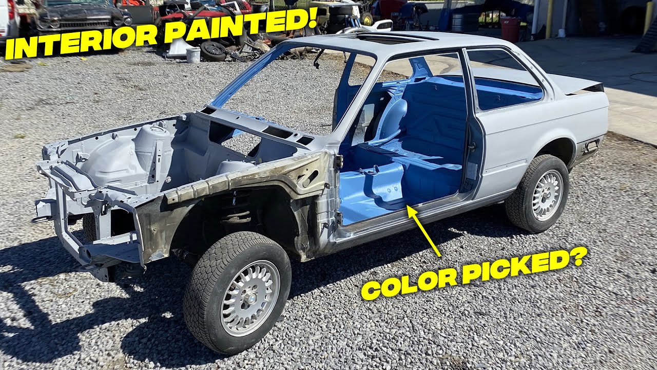 Painting The Interior On My BMW E30 V8 Swap (NEW CAR COLOR PICKED) - Episode 4