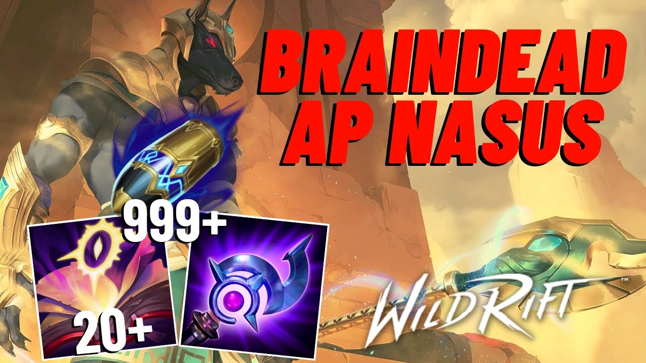 WILD RIFT: THE MOST BRAINDEAD BUILD, FULL AP FIRST STRIKE NASUS MID RANKED GAME 🫡