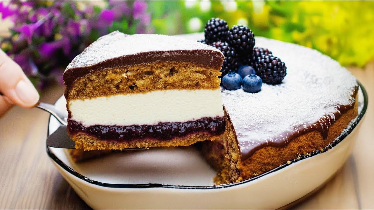 Без муки! Немецкий шоколадный торт за 5 МИНУТ! 🎂 БЫСТРО и ВКУСНО!