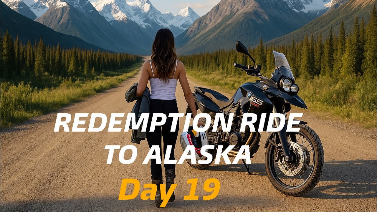 Motorcycle ride from GA to AK. Valdez to Anchorage AK.