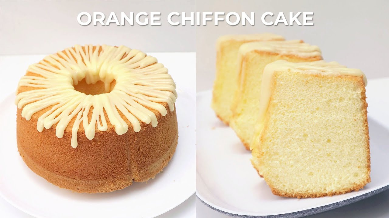 RESEP BOLU SIFON JERUK DENGAN GLAZE JERUK // ORANGE CHIFFON CAKE RECIPE