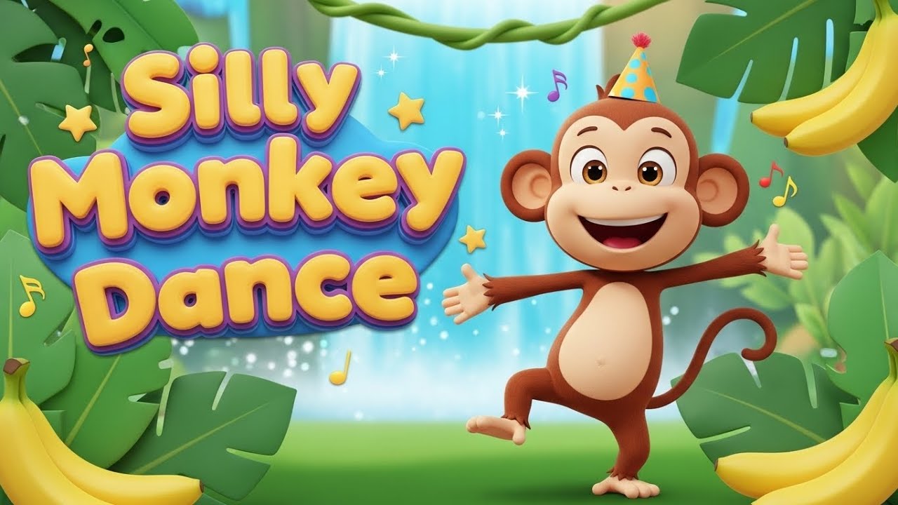 Silly Monkey Dance: A Fun Kids Nursery Rhyme Song! 🐒🎶