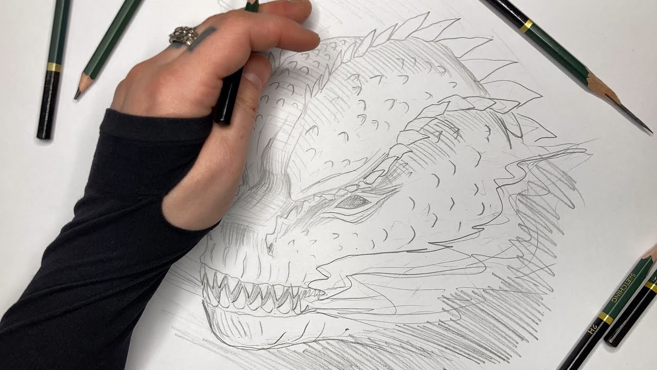 How To Draw Godzilla | Sketch Tutorial