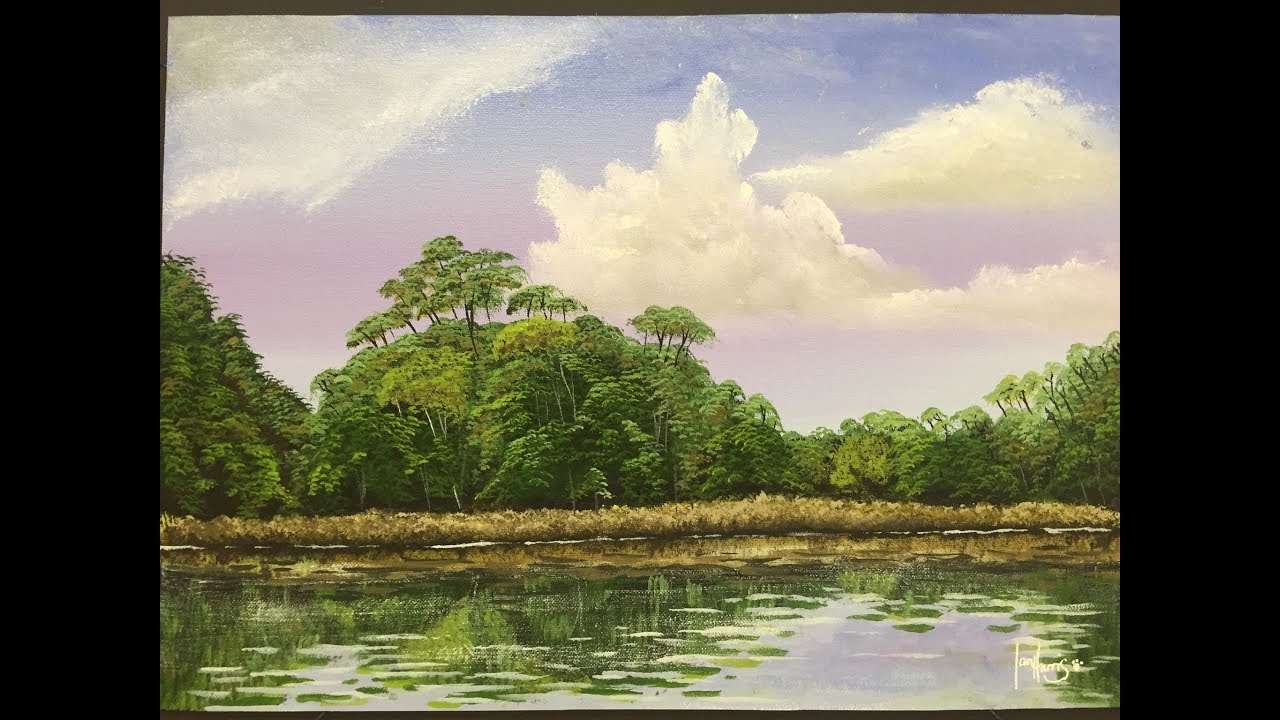 #191. How to paint realistic water scenery 