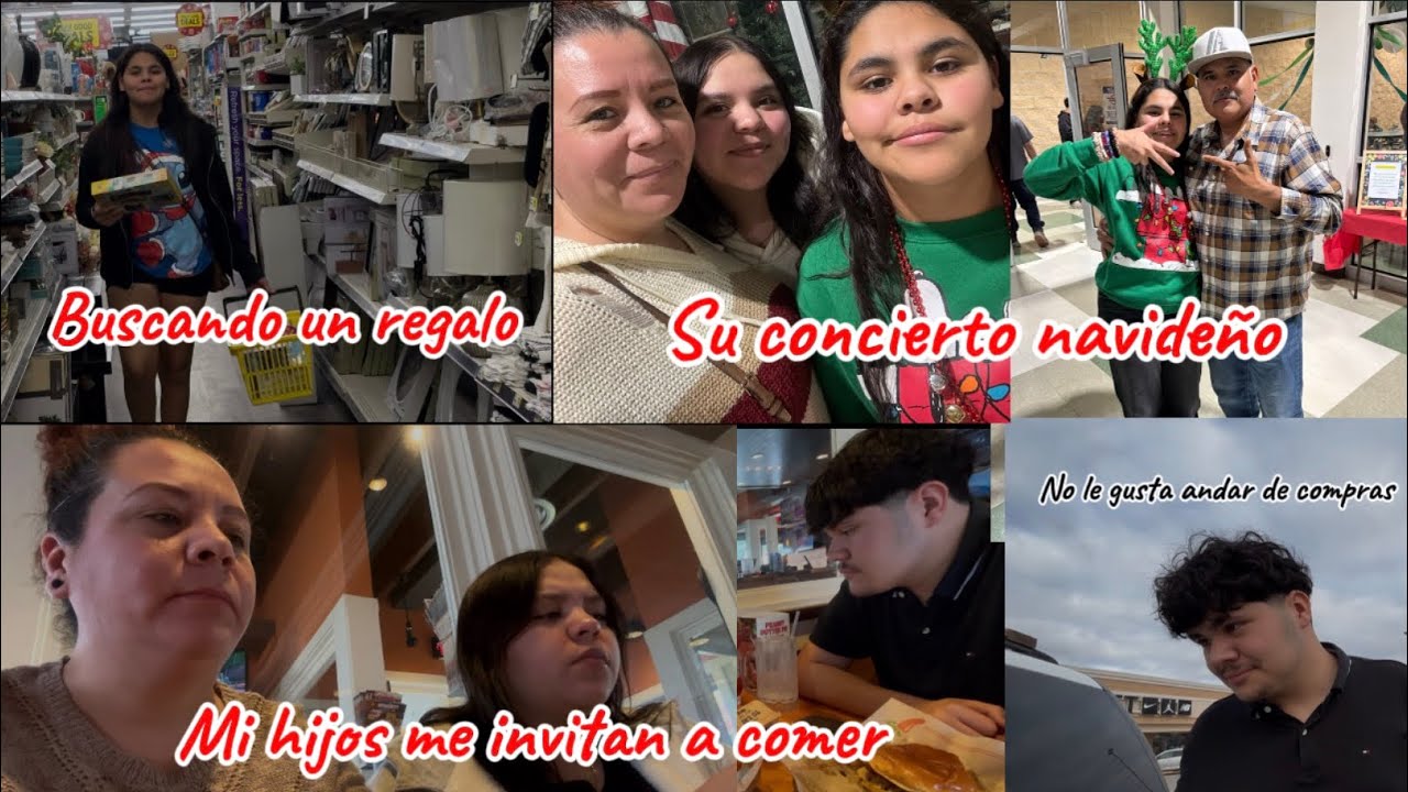 últimas compras navideñas ✨mis hijos me llevaron a comer🫶🏻primer vez en este lugar ❗️