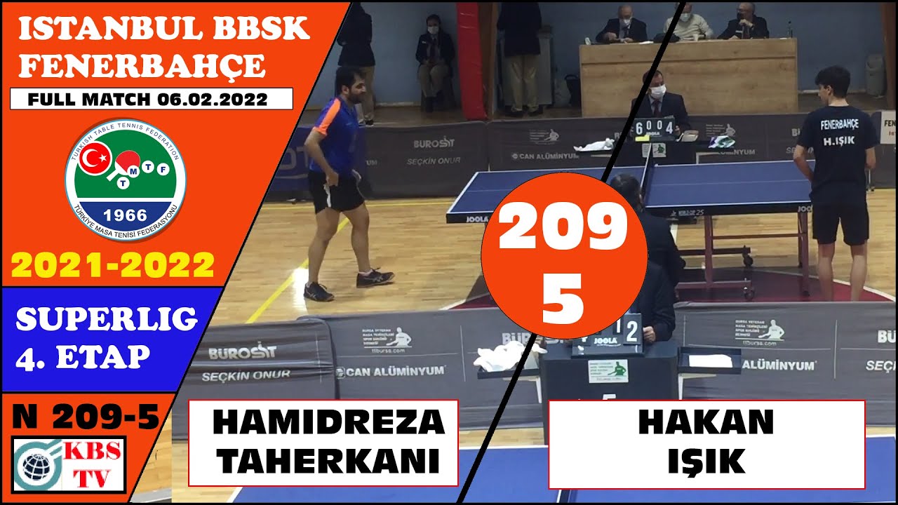 HAMIDREZA TAHERKANI - HAKAN IŞIK (İSTANBUL BBSK - FENERBAHÇE) SÜPERLİG 4. ETAP MAÇ 5