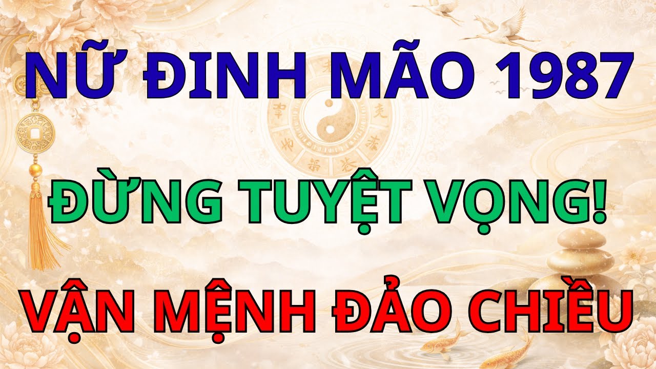 Nữ Đinh Mão 1987 Đừng Tuyệt Vọng! Bước Sang Tuổi Này Vận Mệnh Đảo Chiều, Phát Tài Cực Khủng