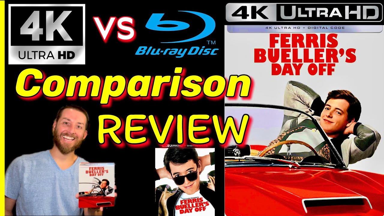 Ferris Bueller's Day Off 4K UltraHD Review Exclusive 4K vs Blu Ray Image Comparisons & Unboxing 80's