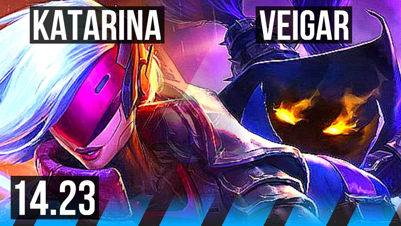 KATARINA vs VEIGAR (MID) | 8/2/2, Dominating | KR Master | 14.23