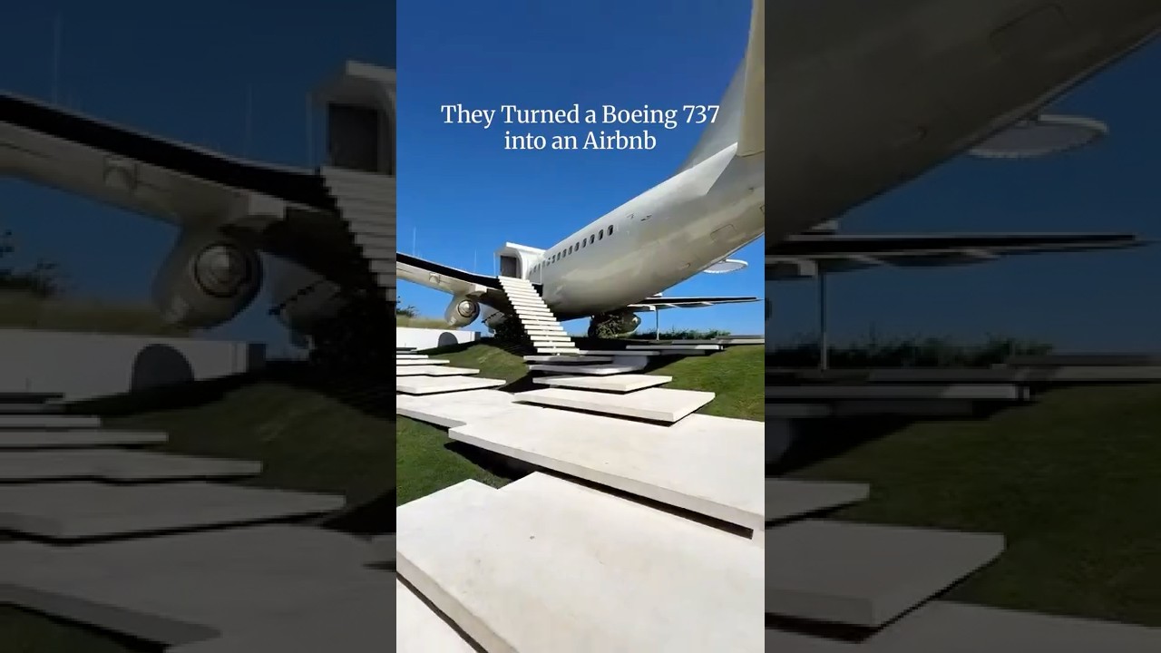 They turned a boeing 737 into an Airbnb  #balirealty #balihomes #villatour