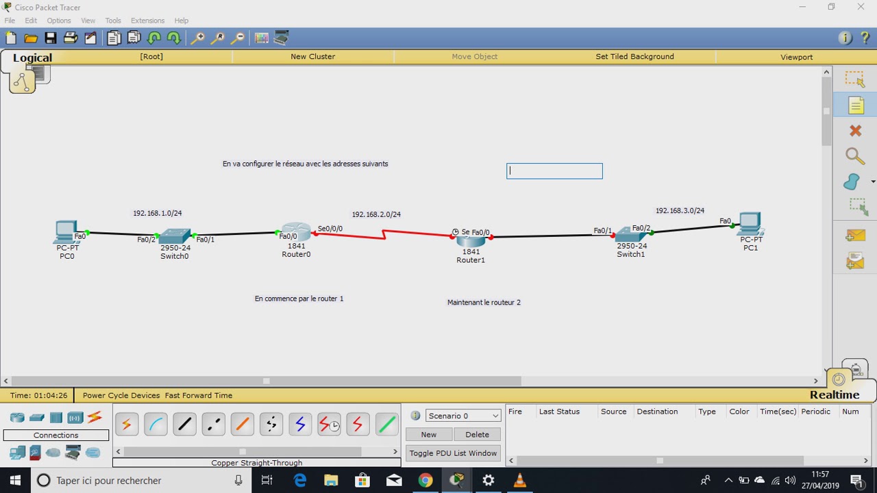 Configuration des paramétres de base d'un routeur
