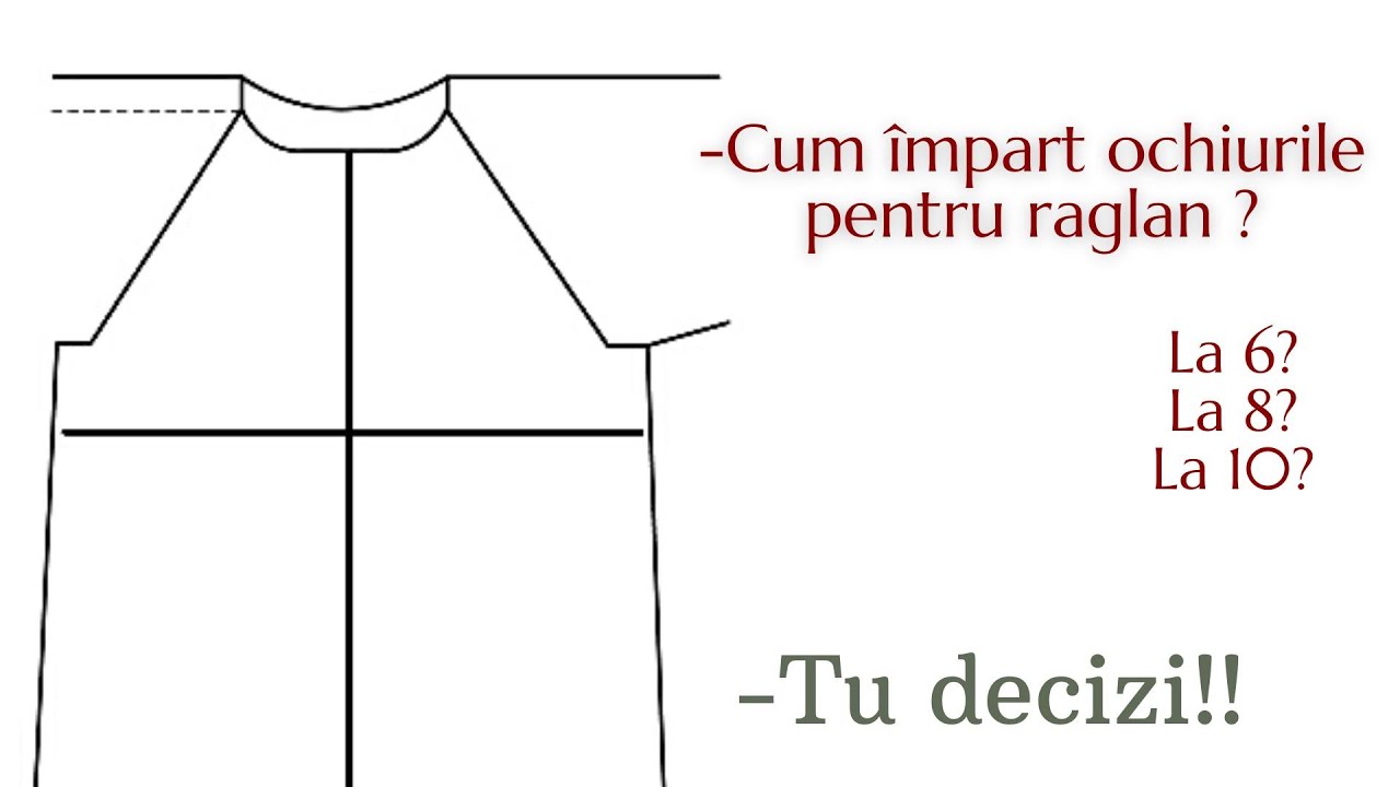 Как разделить петли для реглана? - Это решать вам!!