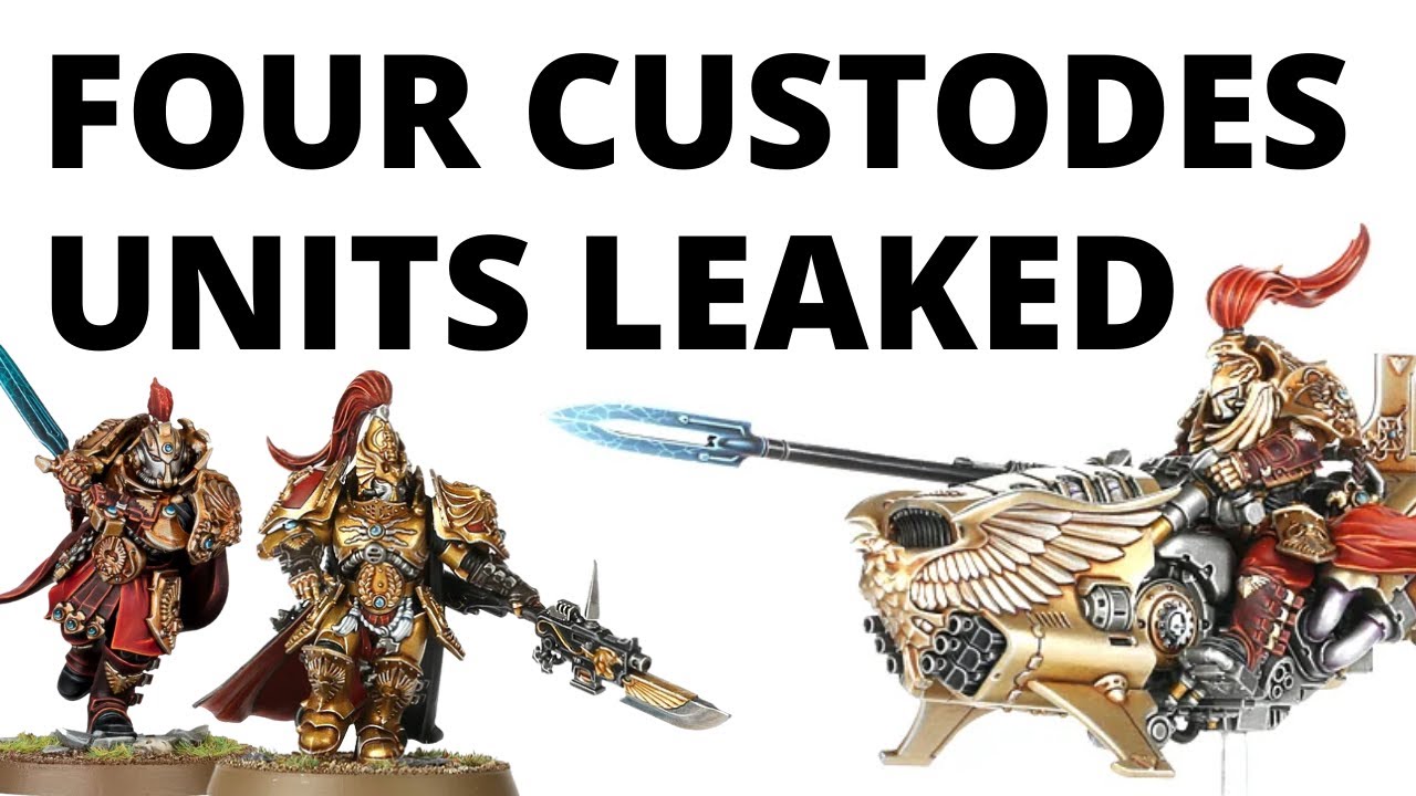 Four LEAKED Adeptus Custodes Units - Vertus Praetors, Wardens, Custodian Guard, Blade Champion