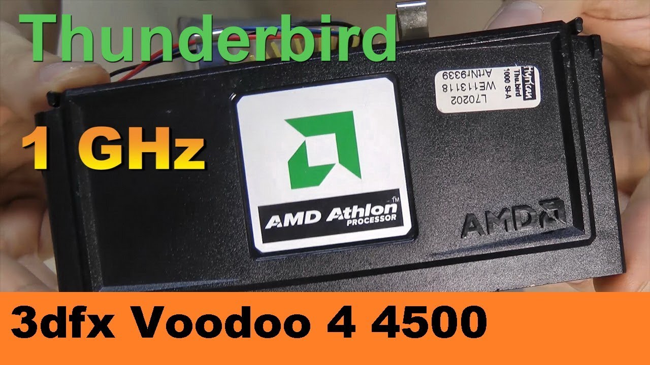 AMD Athlon 1000 MHz slot A + 3Dfx Voodoo 4500 AGP on ASUS K7M - RETRO Hardware