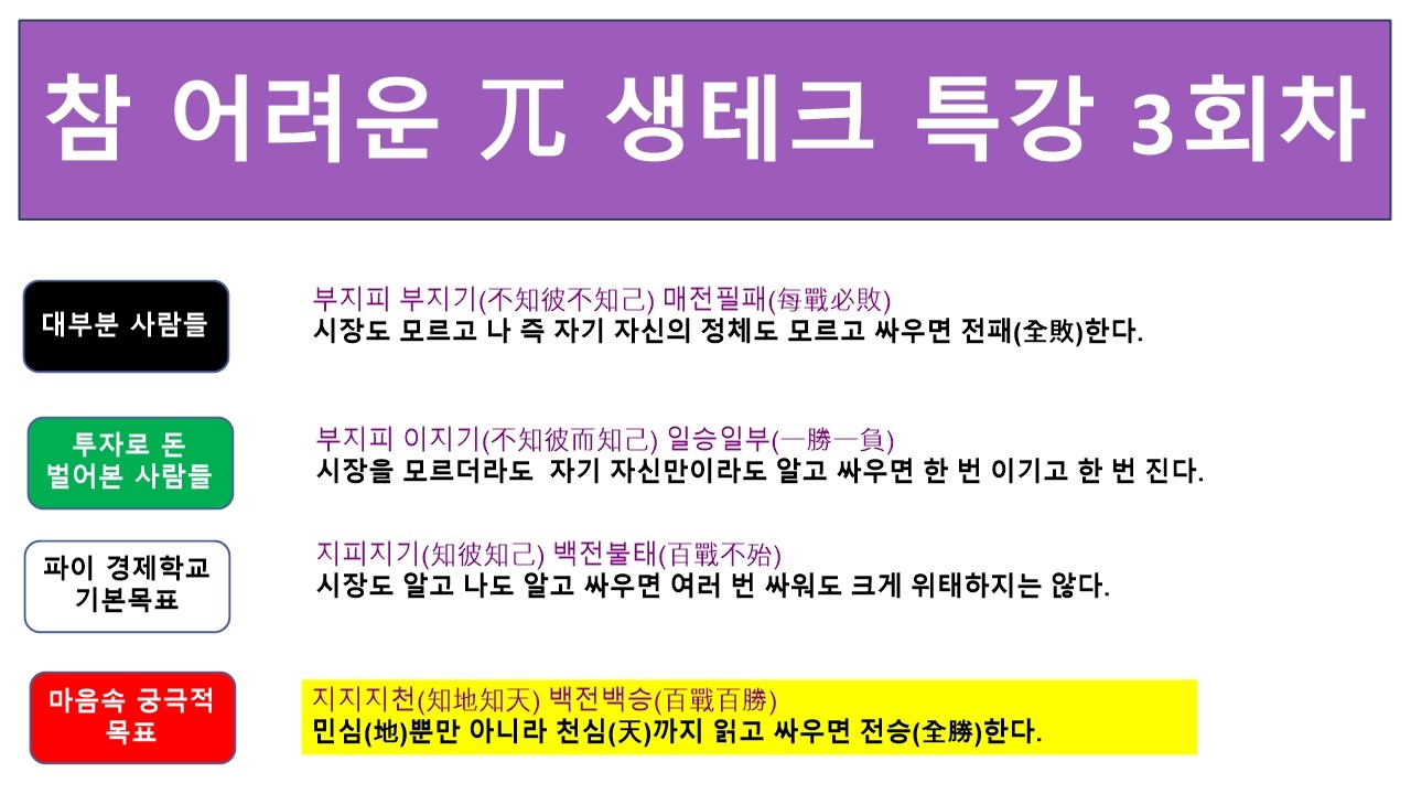 파이 생테크 특강 3회차}   대문 내용은 특강 내용과 다르지만..기본 목표이기에