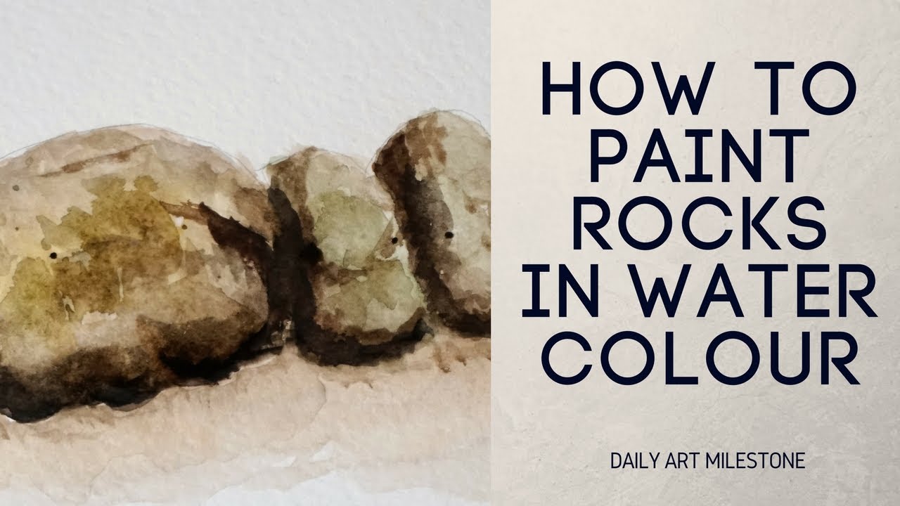 How to paint rocks in watercolour