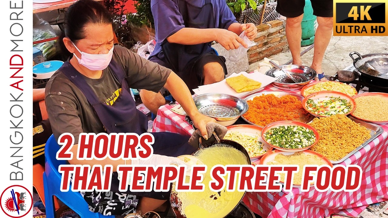 RELAXING Thailand Temple Festival Food 🏮 | 2 Hours Complete Cultural Experience