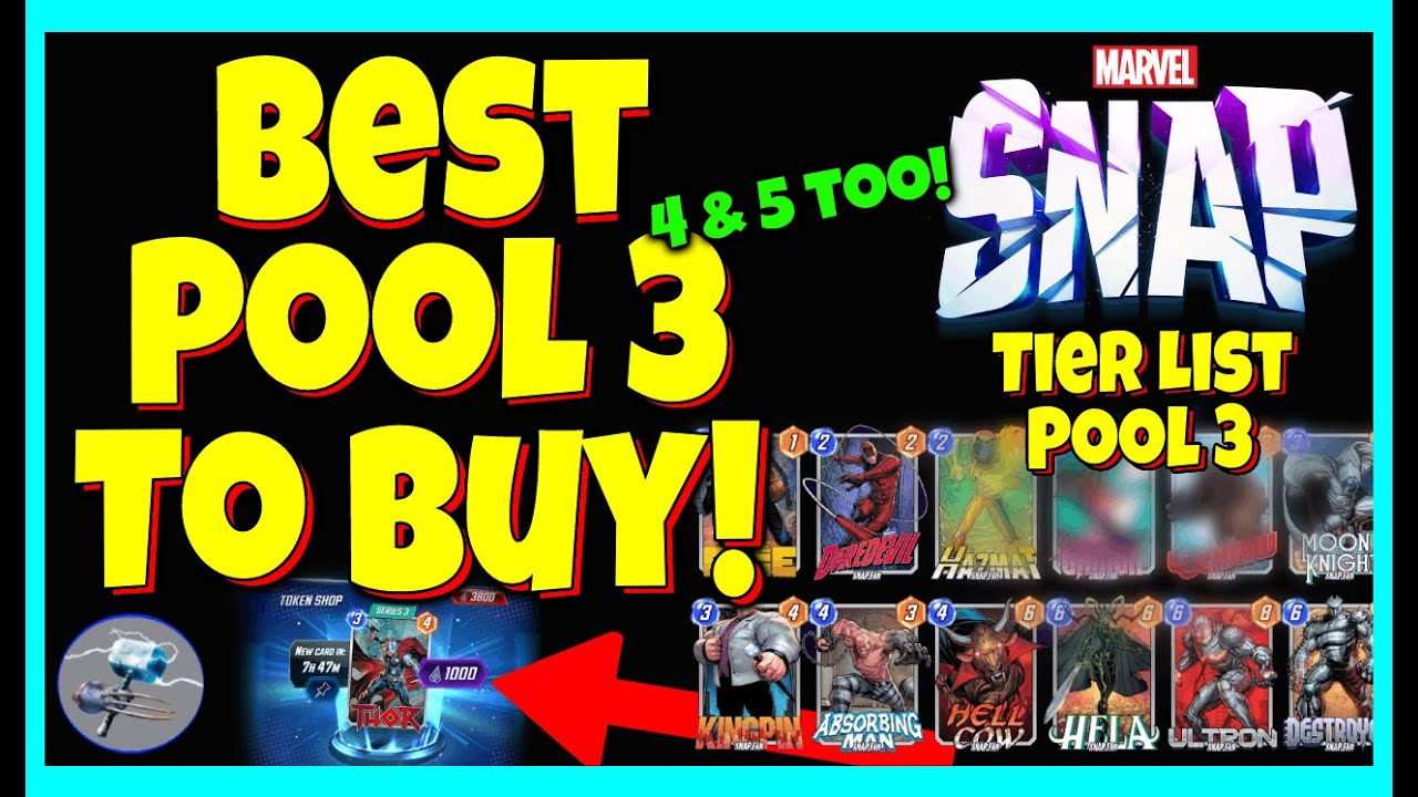 Best Pool 3 Cards and How to Wisely Spend your Tokens in Marvel Snap | Focus on Early Pool 3 play