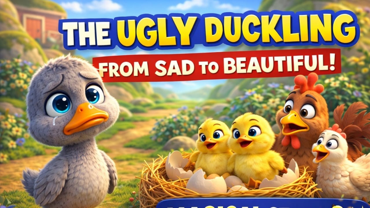 The Ugly Duckling Story in 3D Cartoon |Hindi stories|fairytale stories|bedtime stories|moral stories