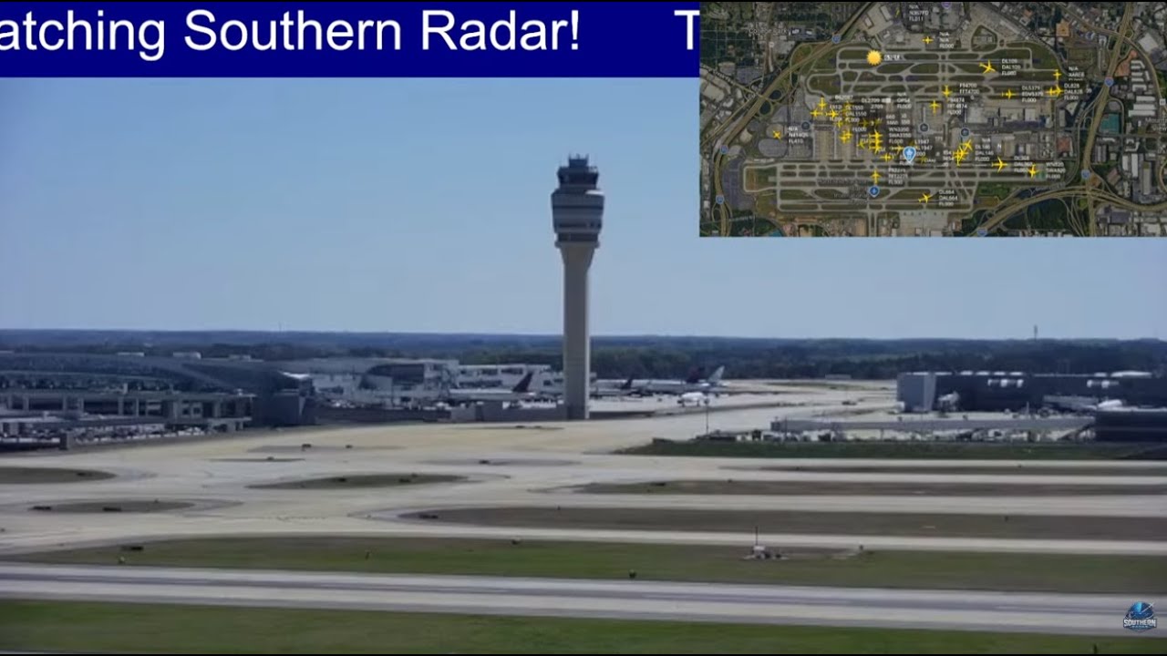 Atlanta Airport (KATL) Air Traffic | Real-Time Flight Tracking & ATC | Southern Radar