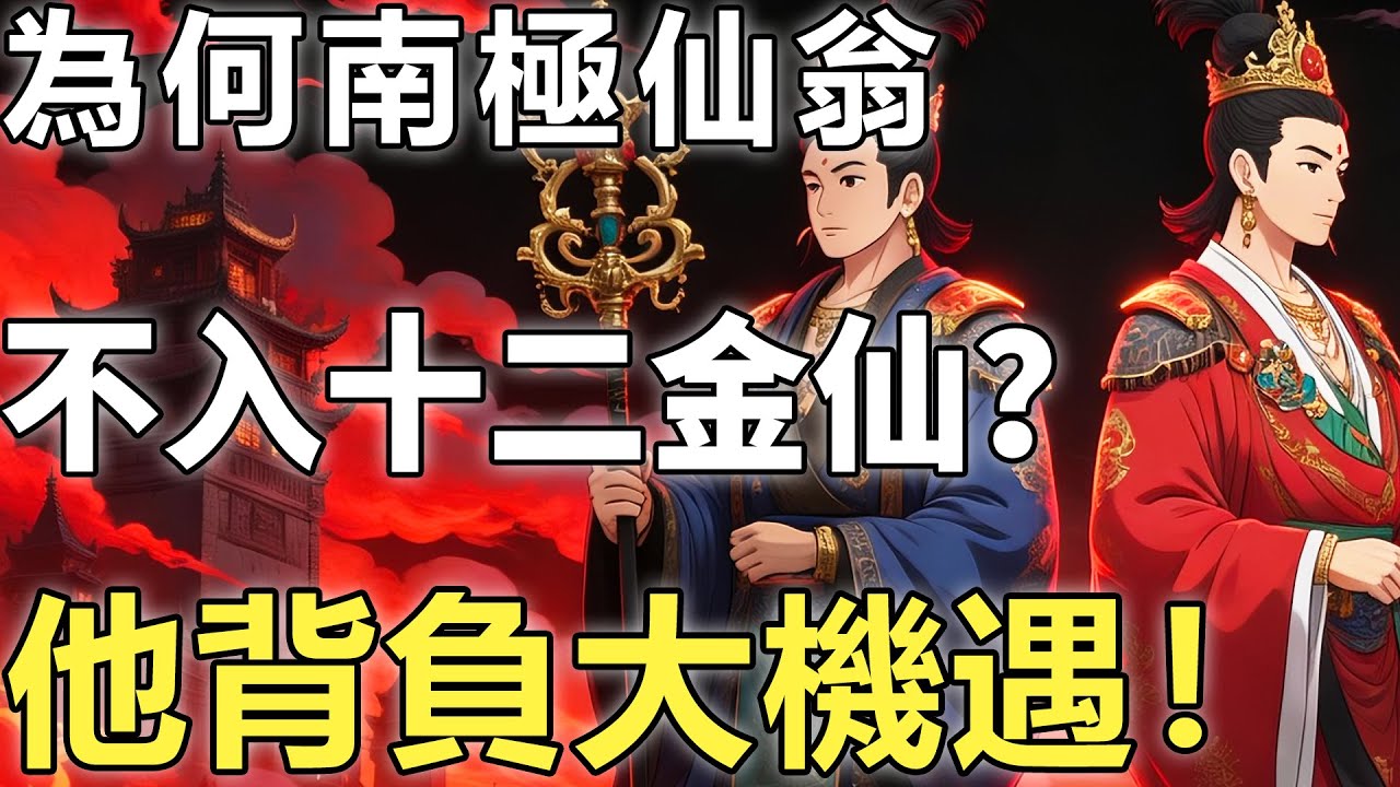明明是元始天尊的長子，為何南極仙翁不入十二金仙？只因他身上背著掌管神仙壽元的天職。【佛學|神話傳說|故事|元始天尊|彌勒】