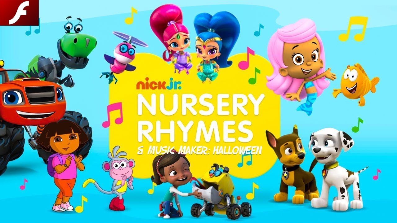 Nursery Rhymes Nick Jr. & Music Maker: Halloween (Flash) - Full Games HD Walkthrough - No Commentary