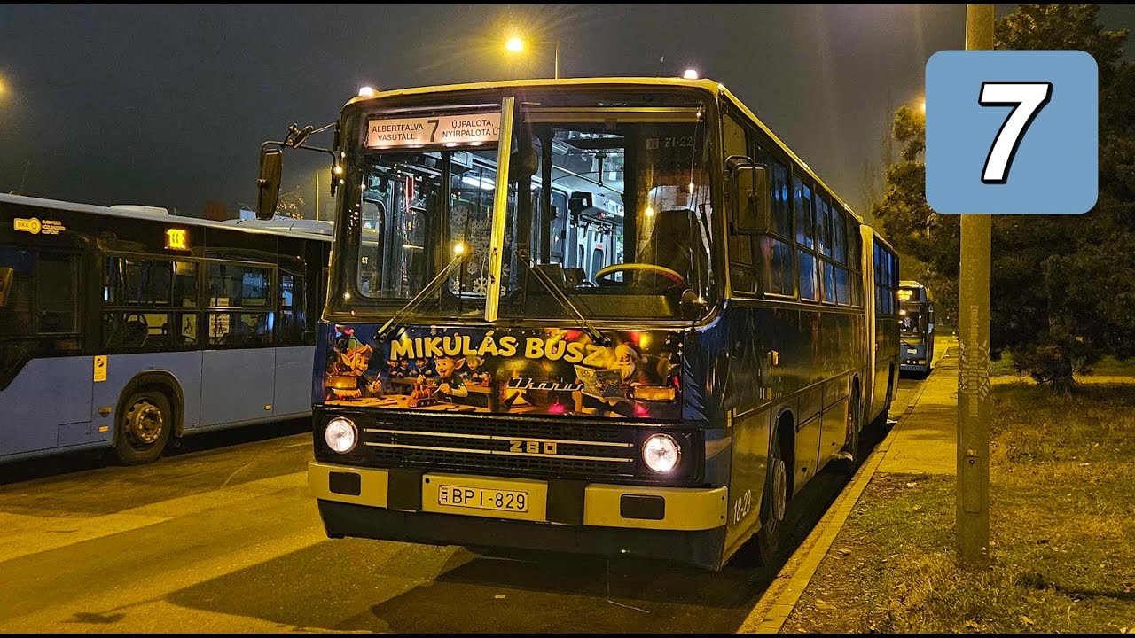 [Full HD] BKV Ikarus 280 - BPI-829 (Mikulásbusz, 7)