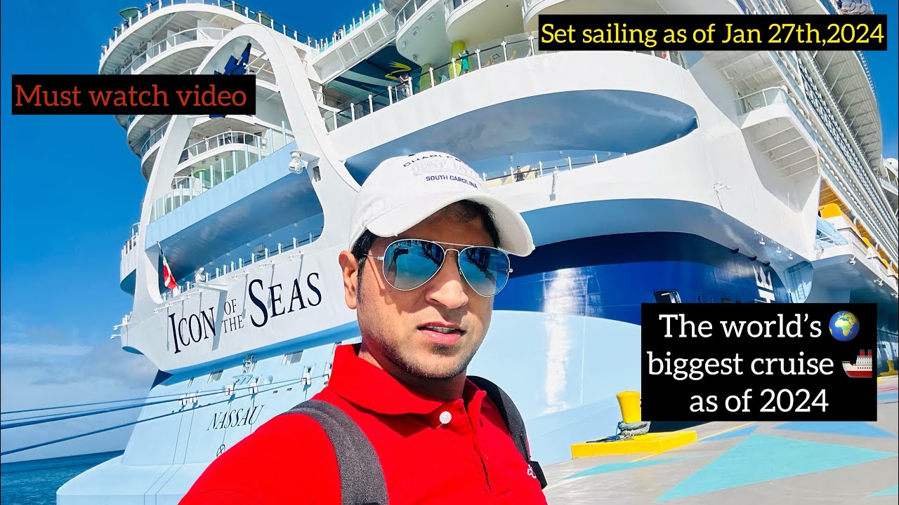 The world's biggest cruise ship 🛳️ icon of the seas by Royal Caribbean ⚓️ set sailed