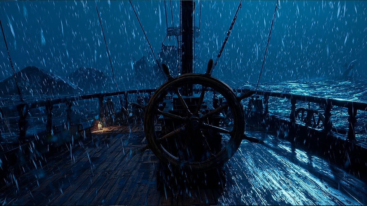 Fall into Peaceful Sleep with Heavy Rain, Waves & Thunder Sounds | White Noise