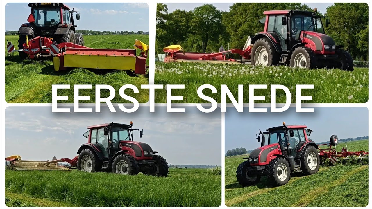 Gras maaien EERSTE SNEDE| | Boer Gerrit vlogt