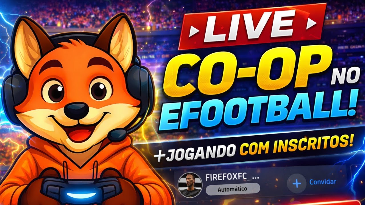 eFootball Mobile: JOGANDO COOP AO VIVO! ⚽🔥