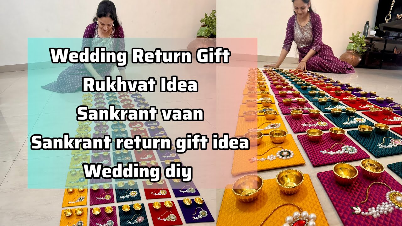 Sankrant Vaan | Wedding Return Gift Rukhvat Idea | Sankrant return gift idea | Wedding DIY  