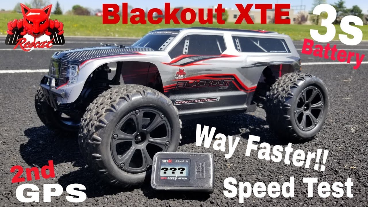 Redcat Blackout XTE (3s Lipo GPS Speed Test) Way Faster Now!!