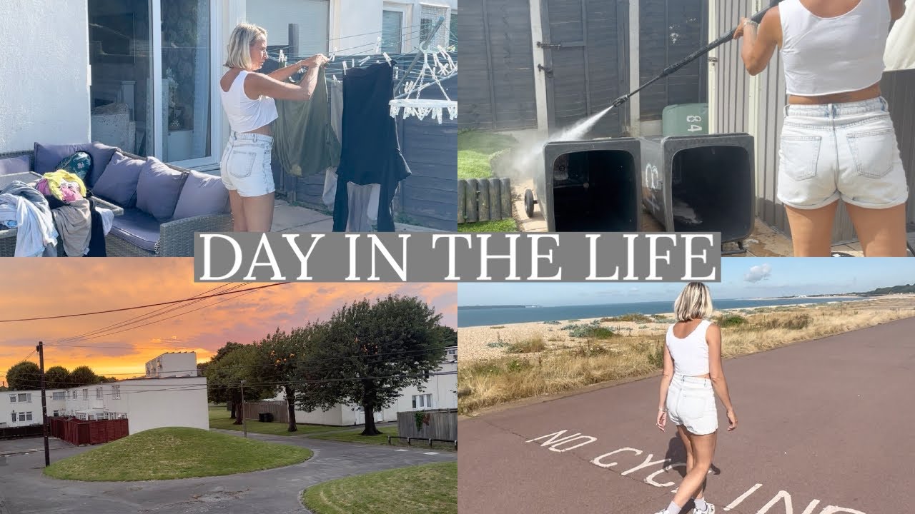 DAY IN THE LIFE OF A UK STAY AT HOME MOM | beach walks | cleaning | shopping | cooking | so blessed
