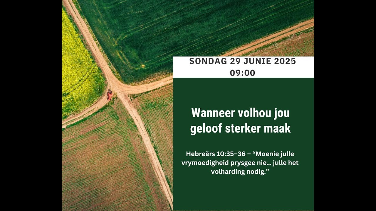Wanneer volhou tydens swaarkry jou geloof sterker maak