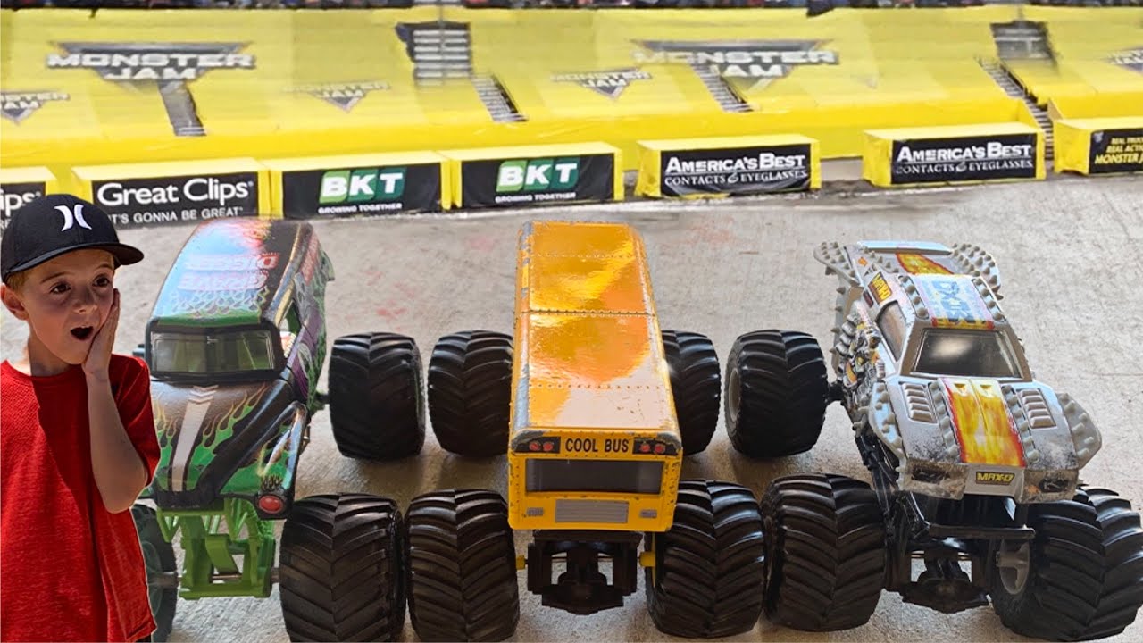 Monster Truck Toy Play at the Park