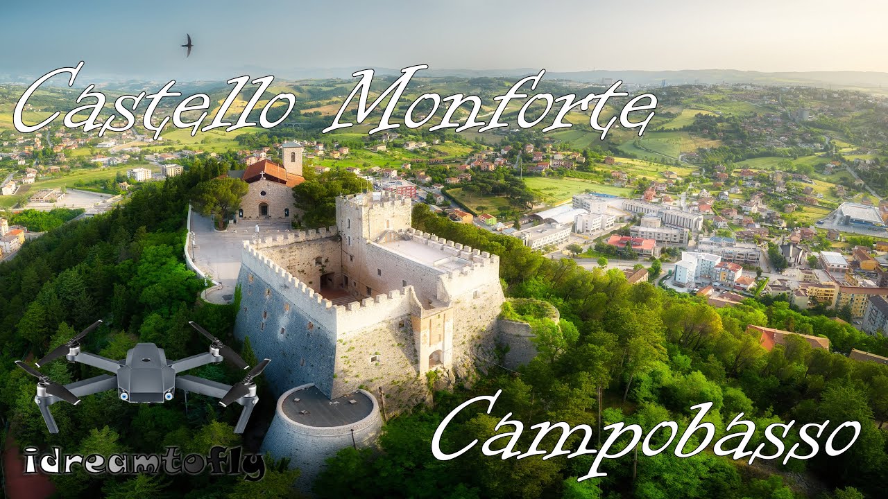 Castello Monforte - Campobasso (Cb) - Molise dall'alto Drone 4K
