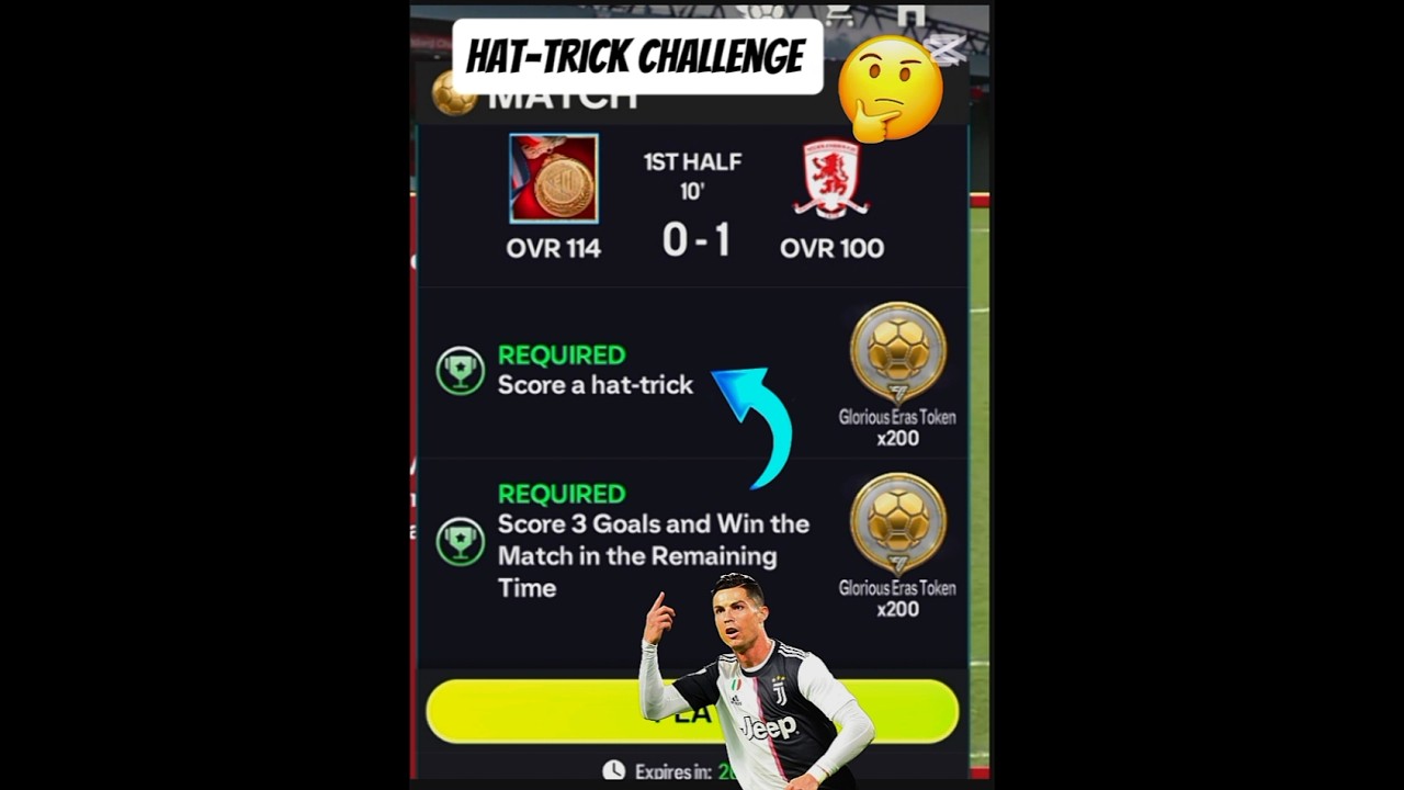hat-trick challenge accept ☠️👀! #fcmobile #eafc26 #fifa #fifamobile #support #crazy #cr7 #fypシ