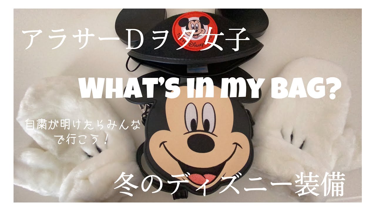 【かばんの中身】アラサーディズニーヲタク女子冬の装備