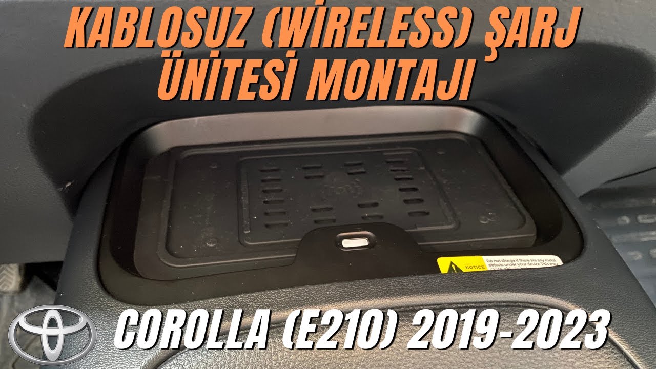 Kablosuz Şarj (Wireless Charging) Ünitesi Montajı Nasıl Yapılır? | Toyota Corolla (e210) 2019-2023