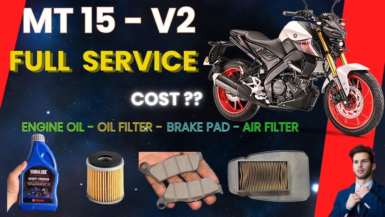 MT 15 SERVICE || Yamaha MT-15 V2 Full Service Cost #yamaha #mt15 #service