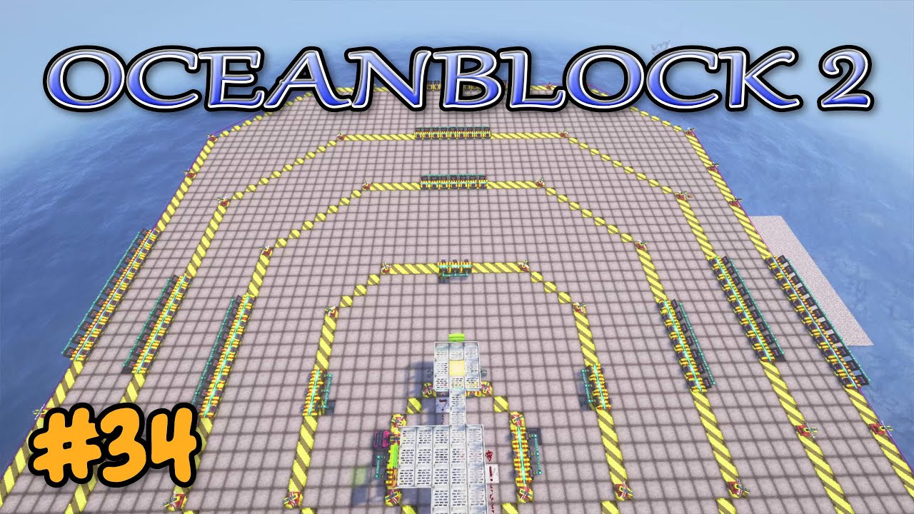 Oritech Particle Accelerator 15000J Nether Stars Setup - E34 - Oceanblock 2 Modded Minecraft