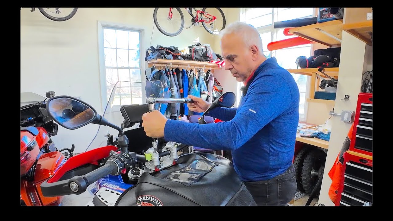 2025 BMW R1300 GS Adventure Bar Riser Install #505