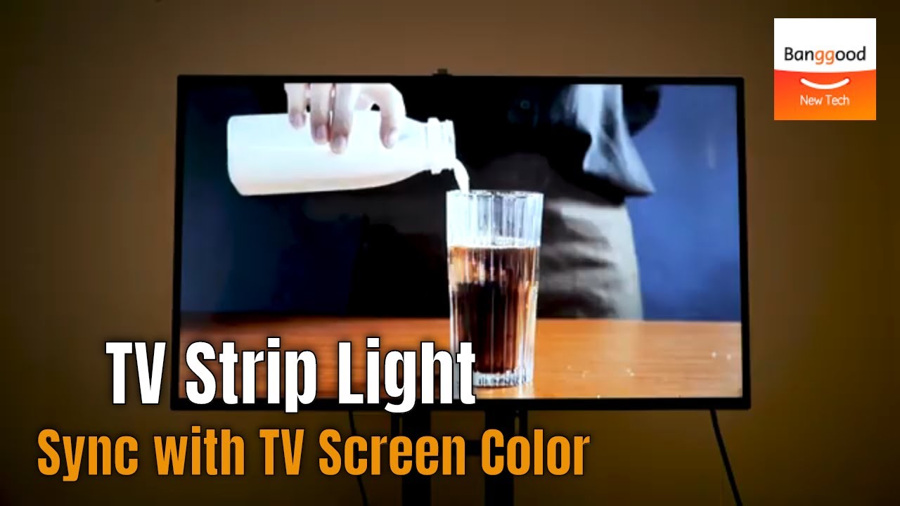 TV Strip Light Sync with TV Screen Color丨BlitzWolf BW-LT32 RGB Strip Light - Banggood New Tech