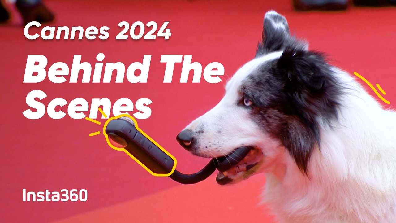 Insta360 - Filming Messi the Dog From 'Anatomy of a Fall' at Cannes Film Festival 2024
