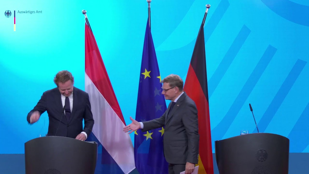Press Conference - German Foreign Minister Wadephul with his Dutch counterpart van Weel