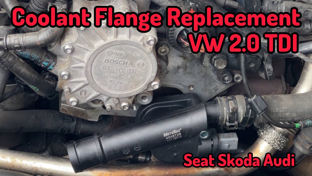 Coolant Flange Replacement on 2.0 TDI VW Passat B6 