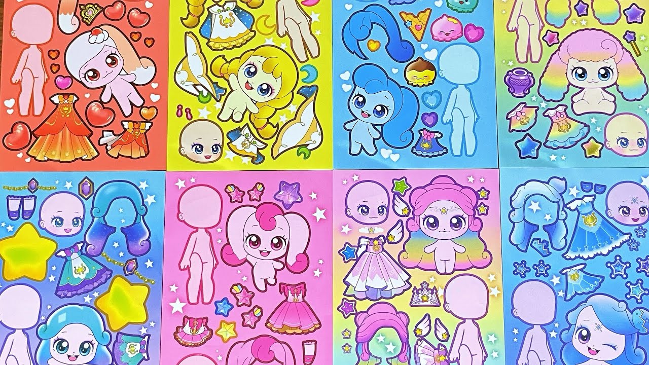 🌈Decorate with Sticker Book Characters Catch ! Teenieping - DIY
